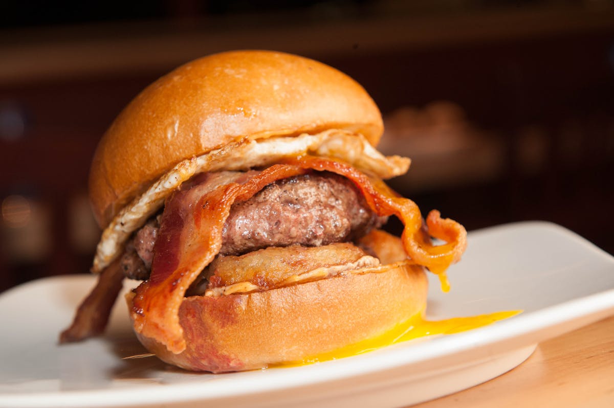 a hamburger